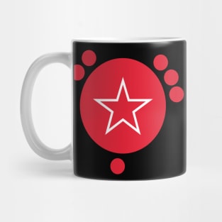 Red Circle With Star Mug